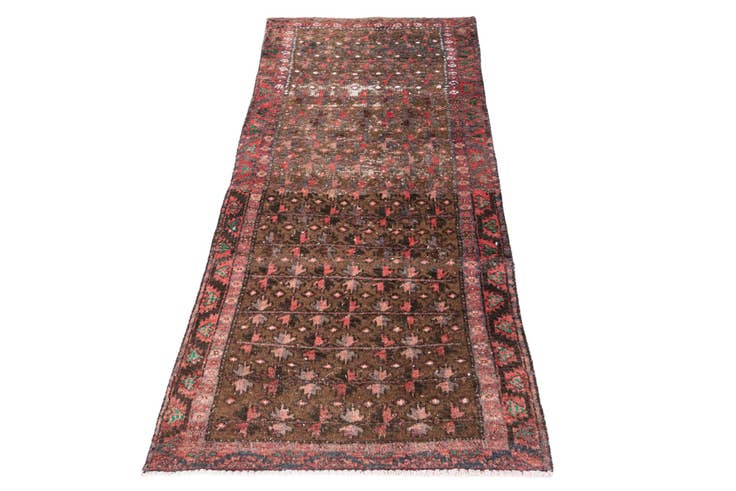 Detail image of 2' 8 x 5' 8 Hand Knotted Ultra Vintage Persian Wool Runner Rug