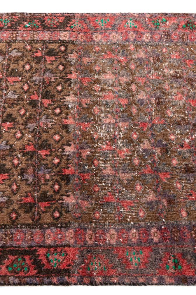 2' 8 x 5' 8 Hand Knotted Ultra Vintage Persian Wool Runner Rug