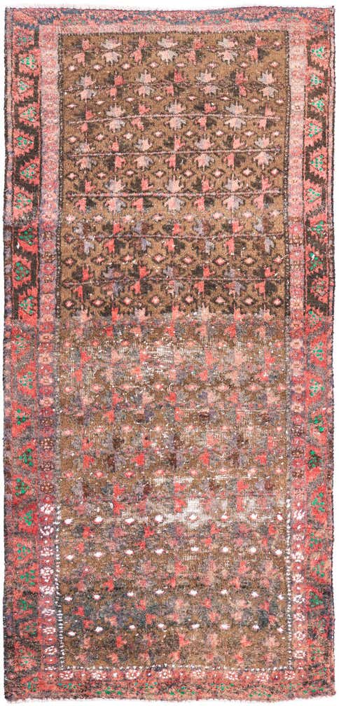2' 8 x 5' 8 Hand Knotted Ultra Vintage Persian Wool Runner Rug