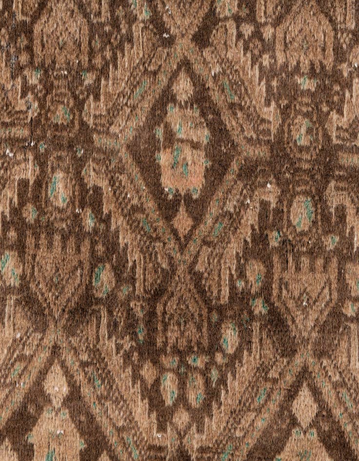 Detail image of 2' 5 x 4' 9  Hand Knotted Ultra Vintage Persian Wool Runner Rug