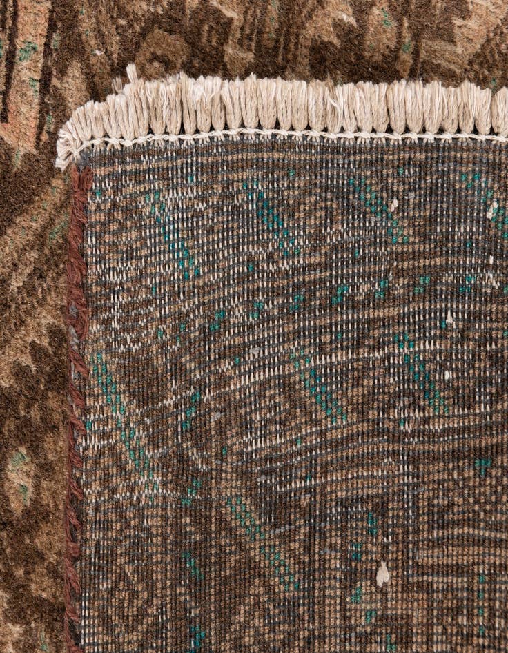 Detail image of 2' 5 x 4' 9  Hand Knotted Ultra Vintage Persian Wool Runner Rug