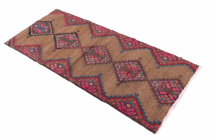 2' 3 x 5' 4 Hand Knotted Ultra Vintage Persian Wool Runner Rug