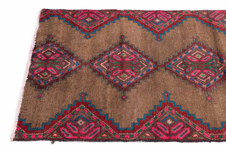 2' 3 x 5' 4 Hand Knotted Ultra Vintage Persian Wool Runner Rug
