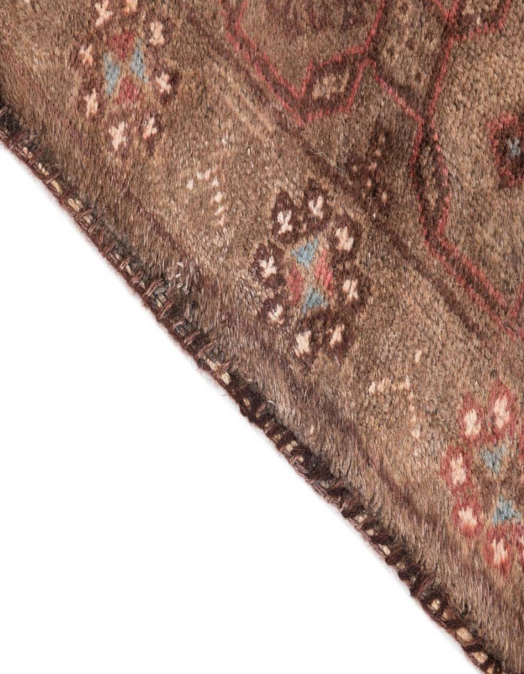 Detail image of 4' 8 x 12' 1  Hand Knotted Ultra Vintage Persian Wool Runner Rug