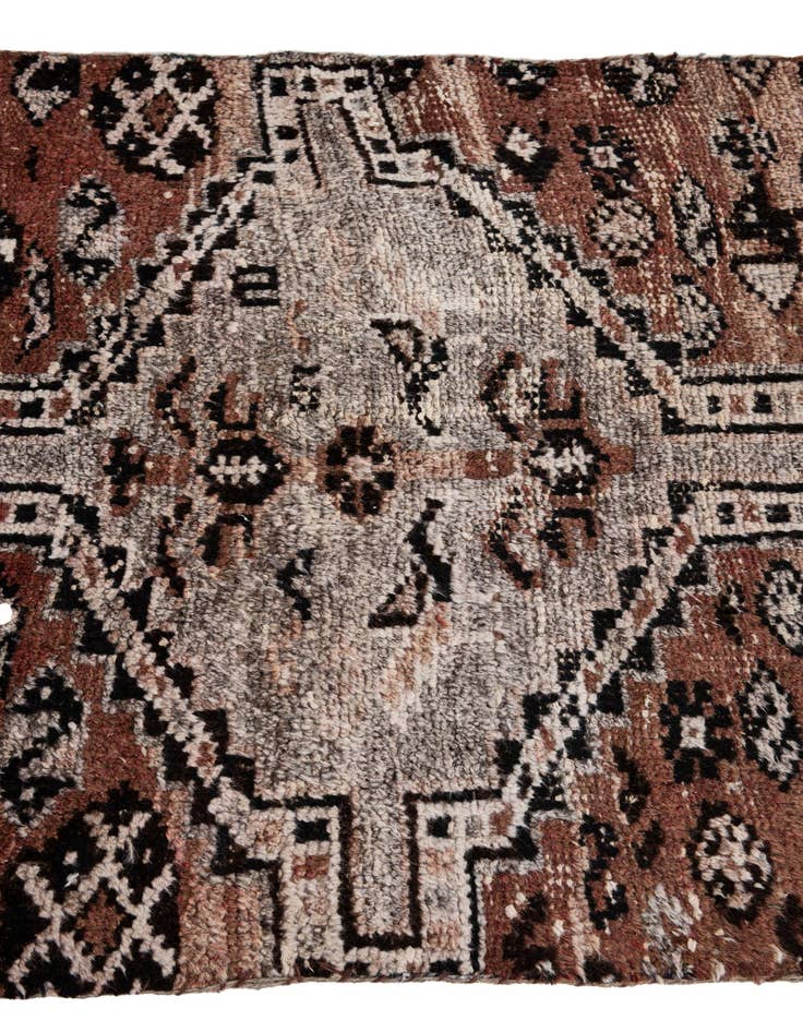 Detail image of 2' 10 x 6' 8  Hand Knotted Ultra Vintage Persian Wool Runner Rug