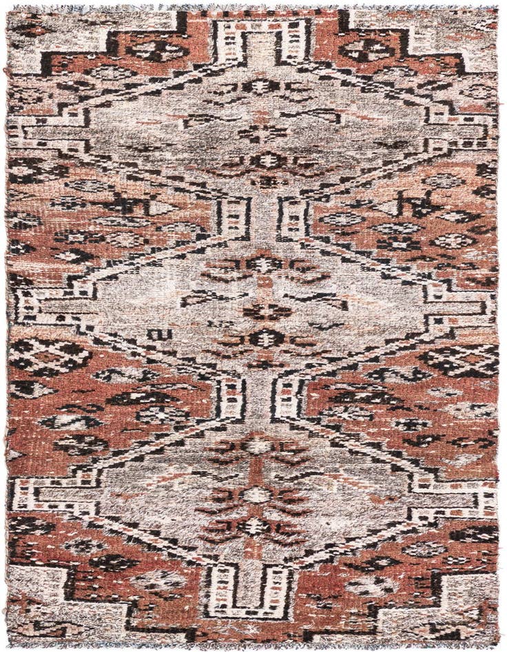 Detail image of 2' 10 x 6' 8 Hand Knotted Ultra Vintage Persian Wool Runner Rug