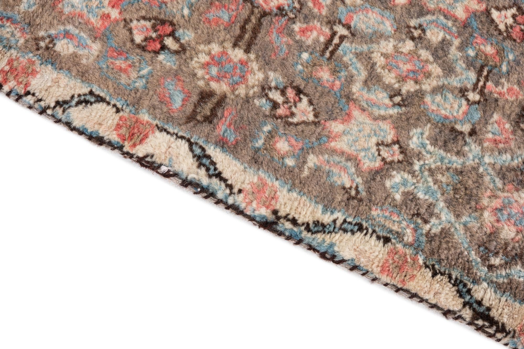 2' 9 x 8' 8 Hand Knotted Ultra Vintage Persian Wool Runner Rug