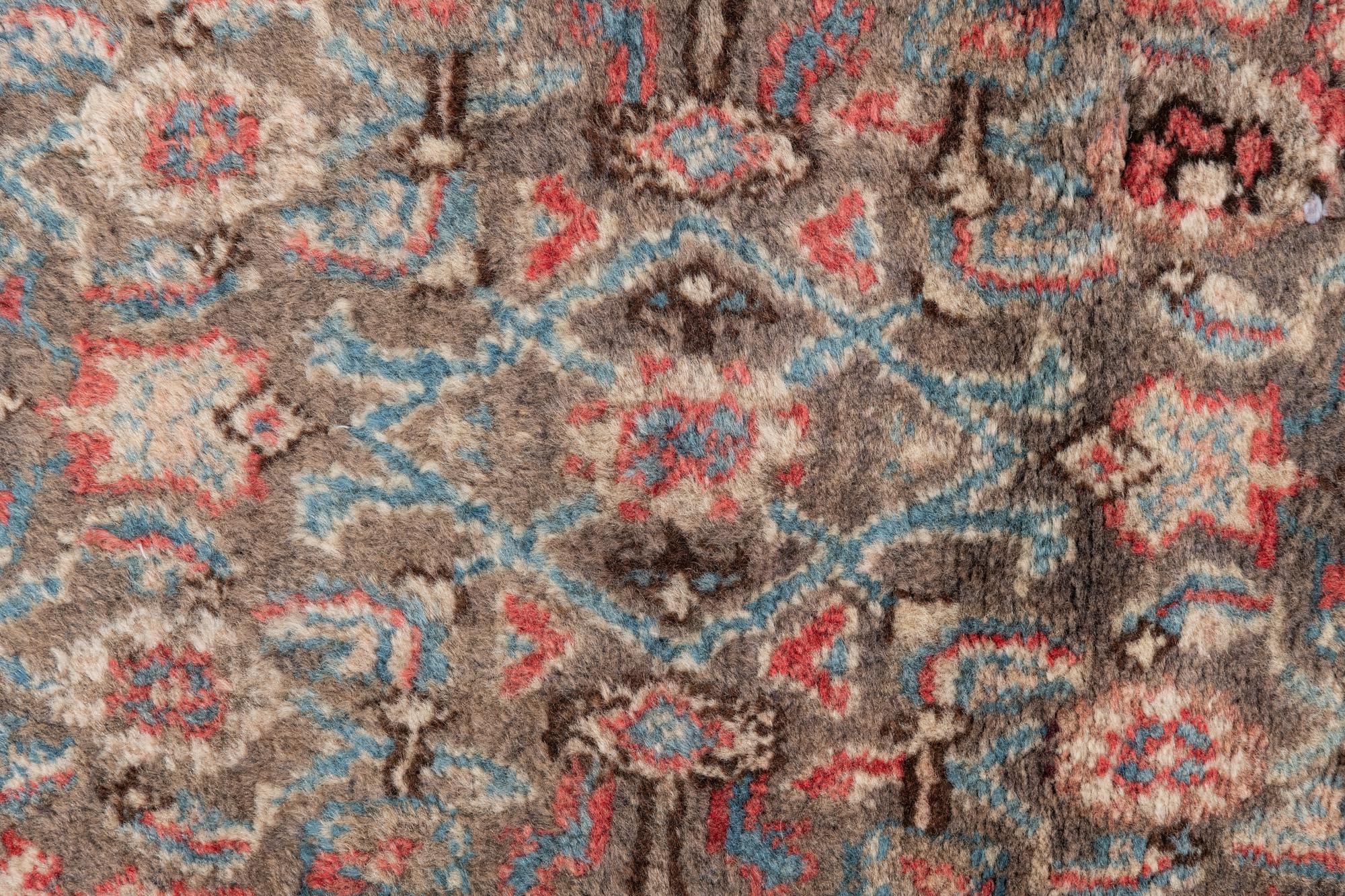 2' 9 x 8' 8 Hand Knotted Ultra Vintage Persian Wool Runner Rug