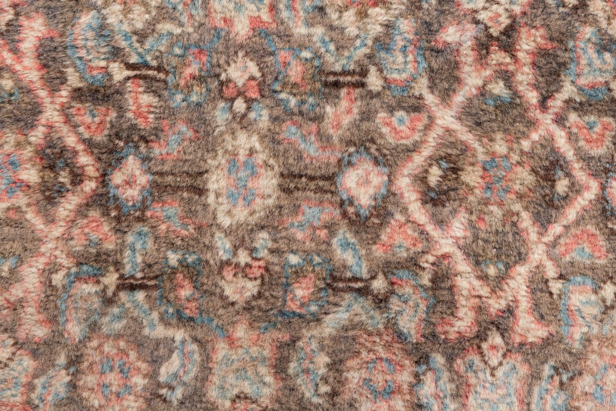 2' 9 x 8' 8 Hand Knotted Ultra Vintage Persian Wool Runner Rug
