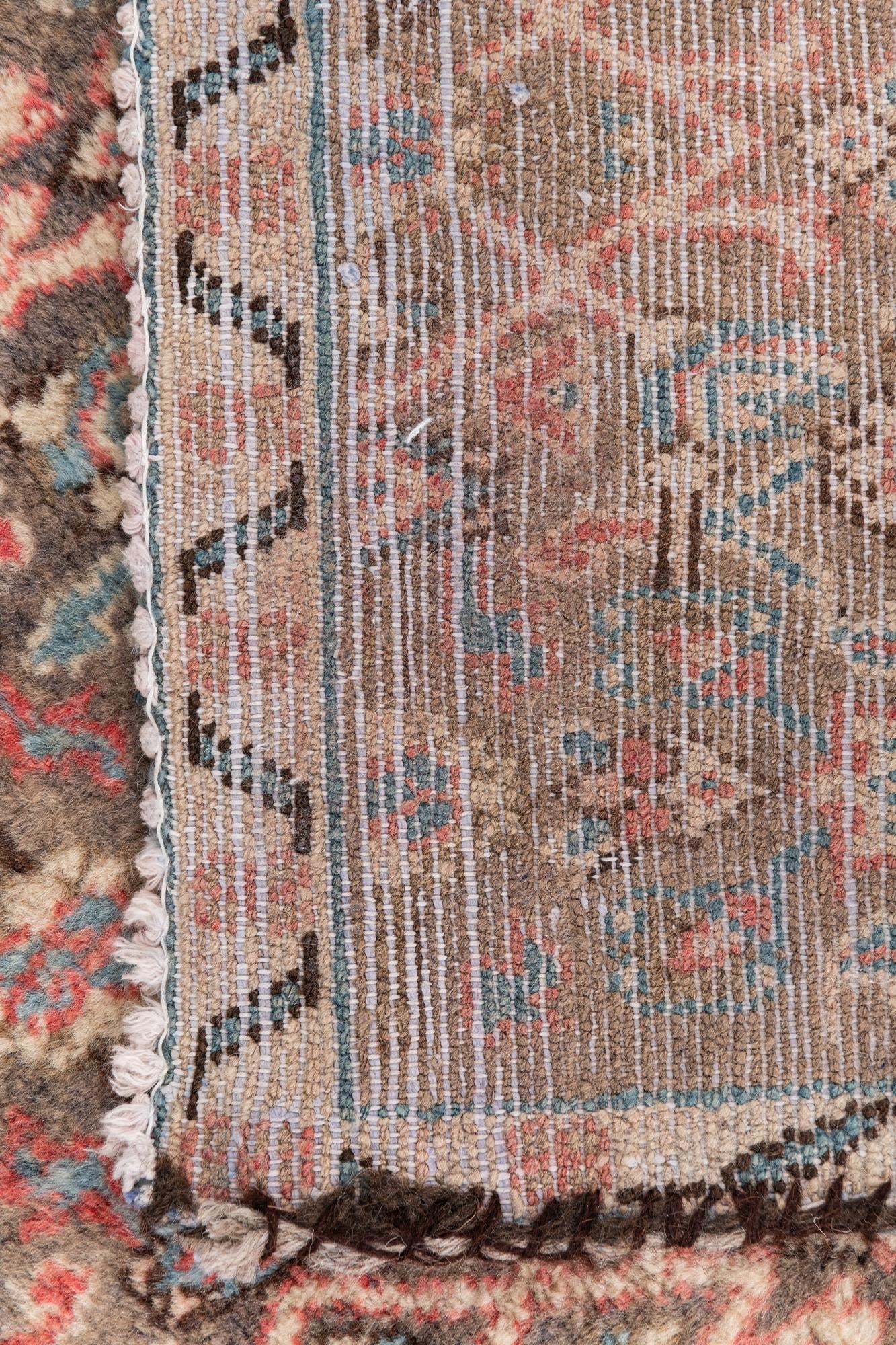 2' 9 x 8' 8 Hand Knotted Ultra Vintage Persian Wool Runner Rug