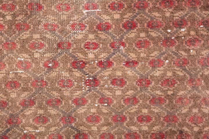 2' 8 x 9' 1 Hand Knotted Ultra Vintage Persian Wool Runner Rug