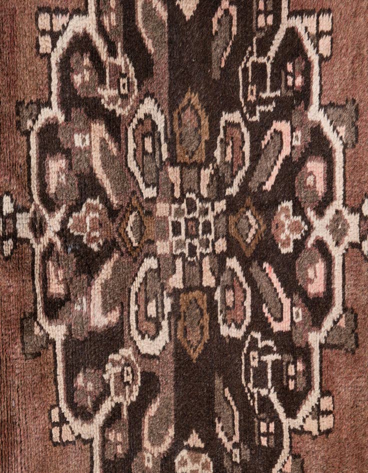 Detail image of 2' 3 x 7'  Hand Knotted Ultra Vintage Persian Wool Runner Rug