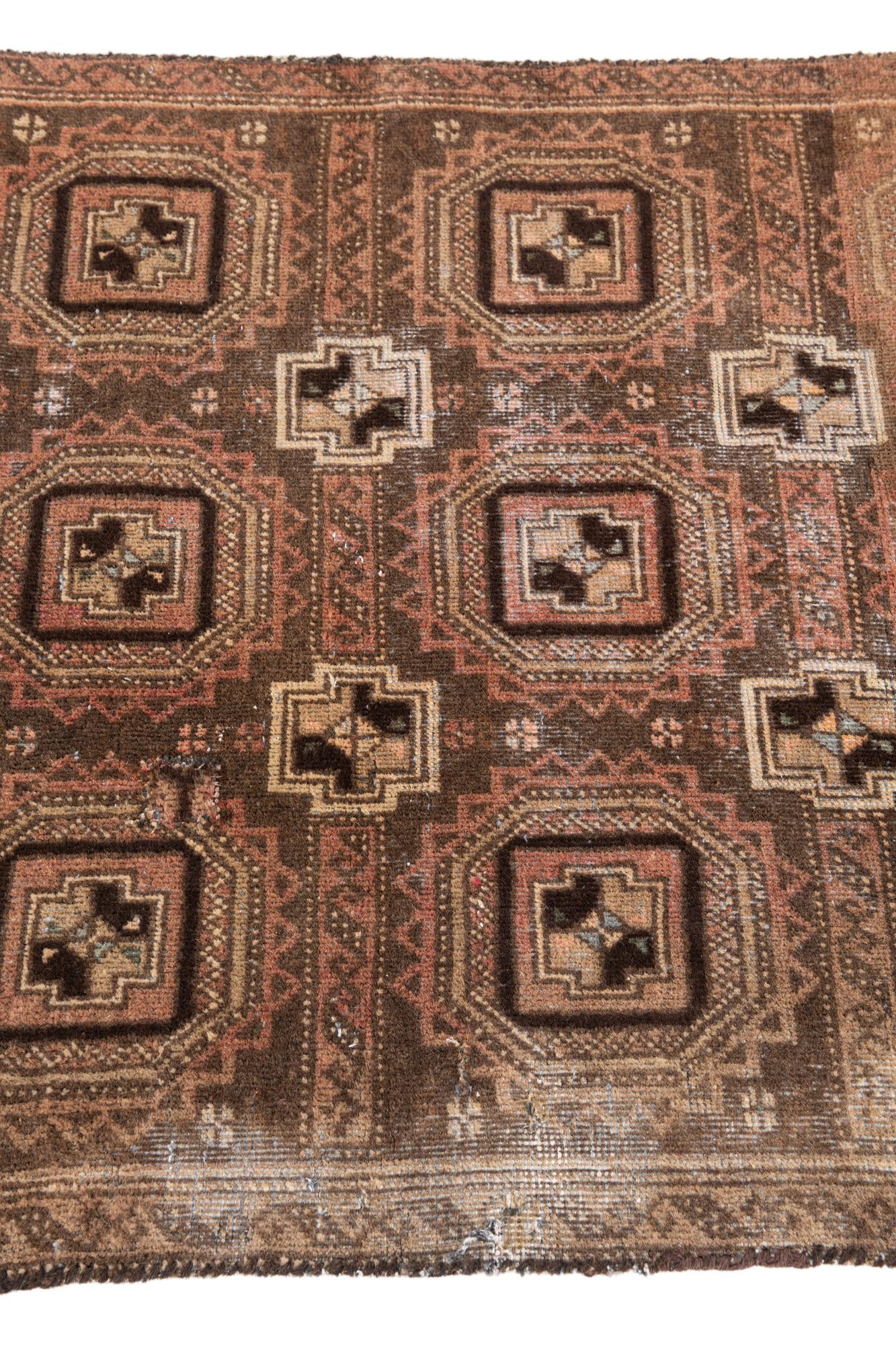 2' 8 x 5' 9 Hand Knotted Ultra Vintage Persian Wool Runner Rug