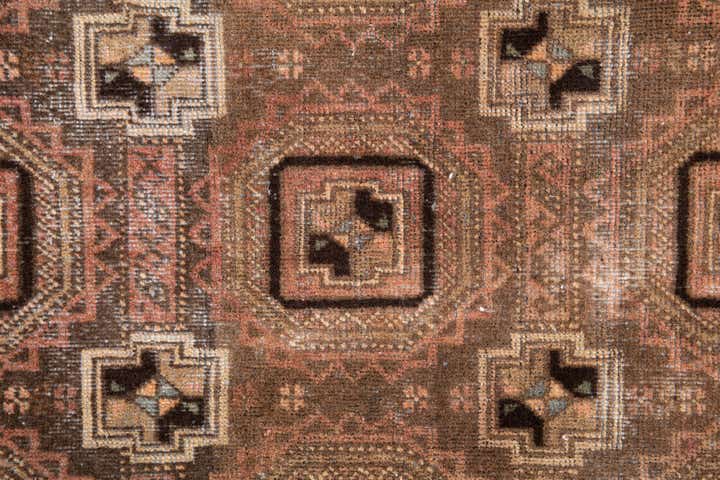 2' 8 x 5' 9 Hand Knotted Ultra Vintage Persian Wool Runner Rug