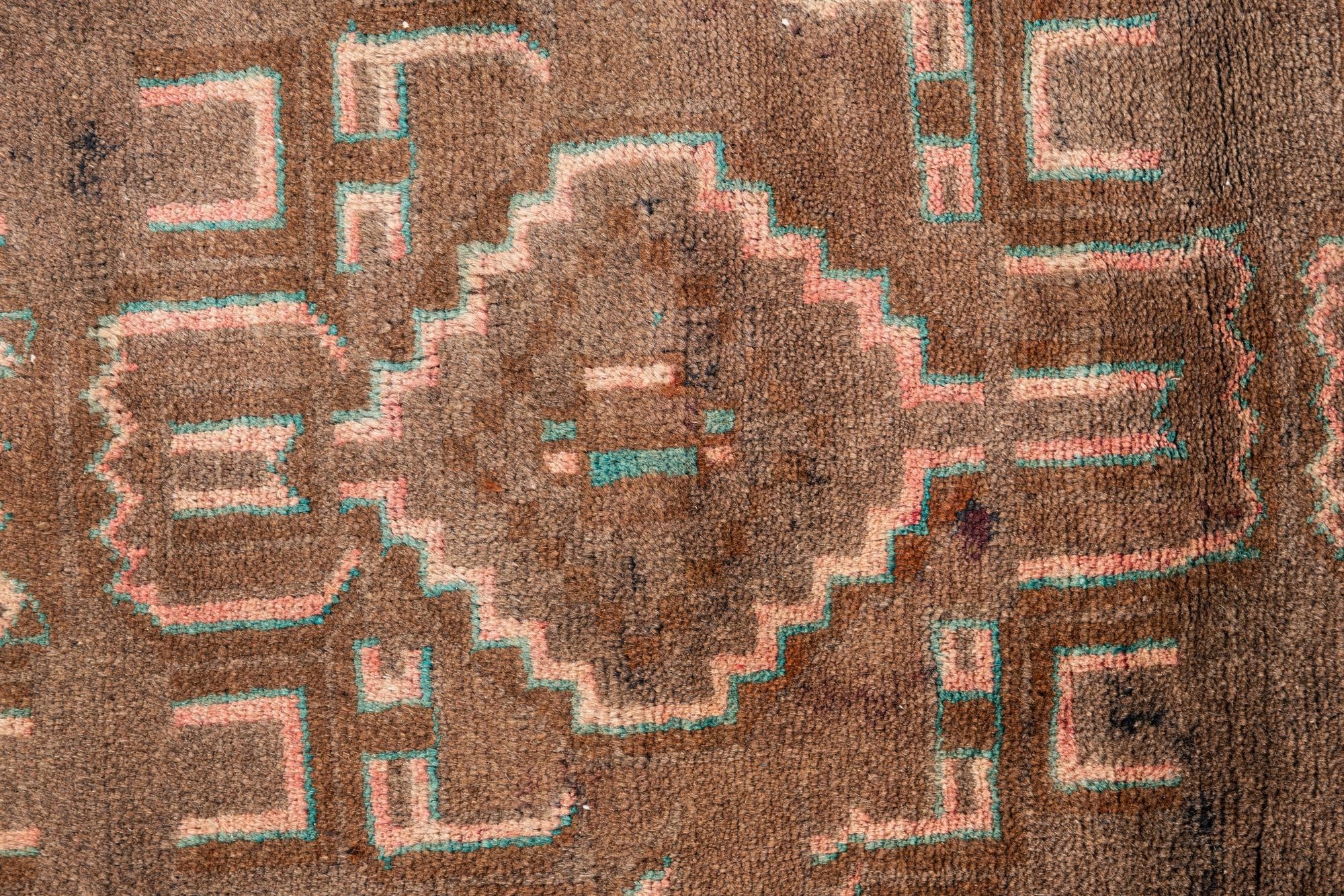 3' 2 x 6' 4 Hand Knotted Ultra Vintage Persian Wool Runner Rug