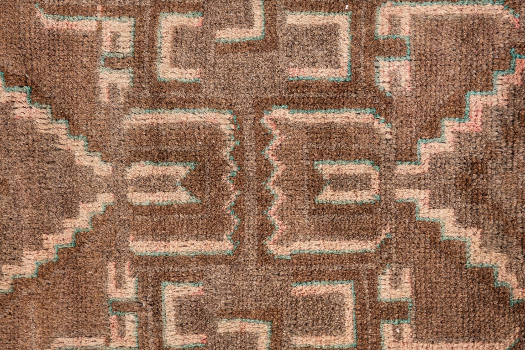 3' 2 x 6' 4 Hand Knotted Ultra Vintage Persian Wool Runner Rug