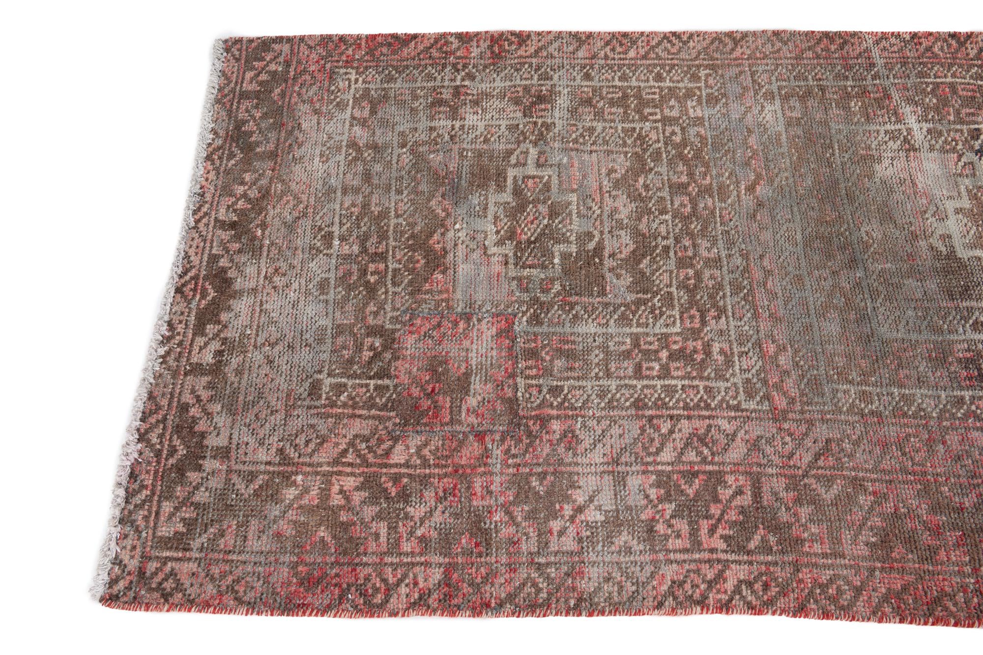 3' x 6' Hand Knotted Ultra Vintage Persian Wool Runner Rug