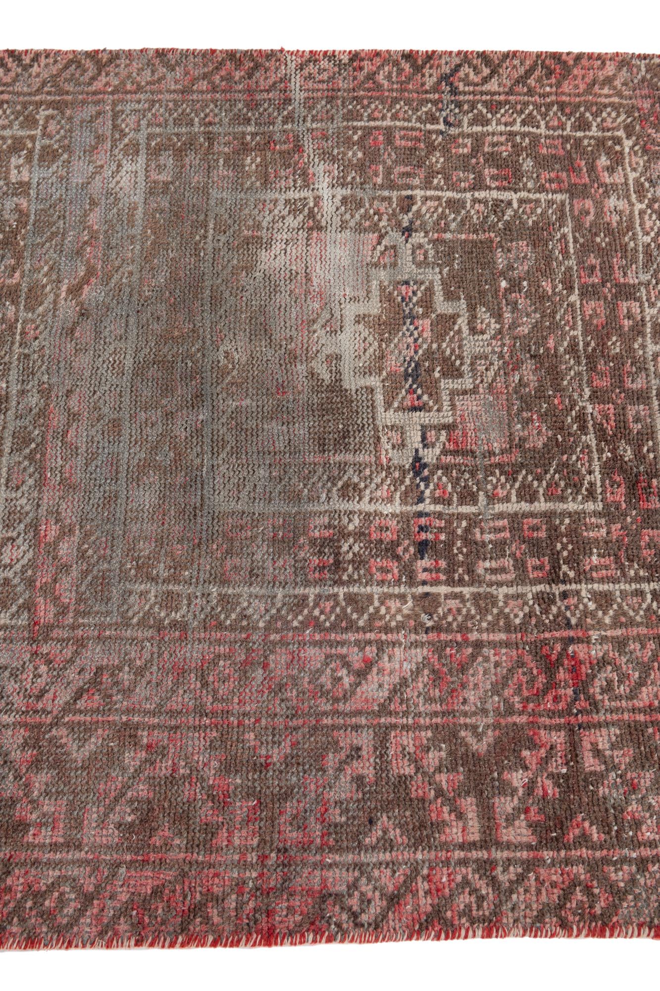 3' x 6' Hand Knotted Ultra Vintage Persian Wool Runner Rug