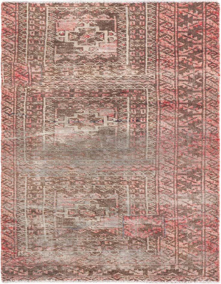 Detail image of 3' x 6' Hand Knotted Ultra Vintage Persian Wool Runner Rug