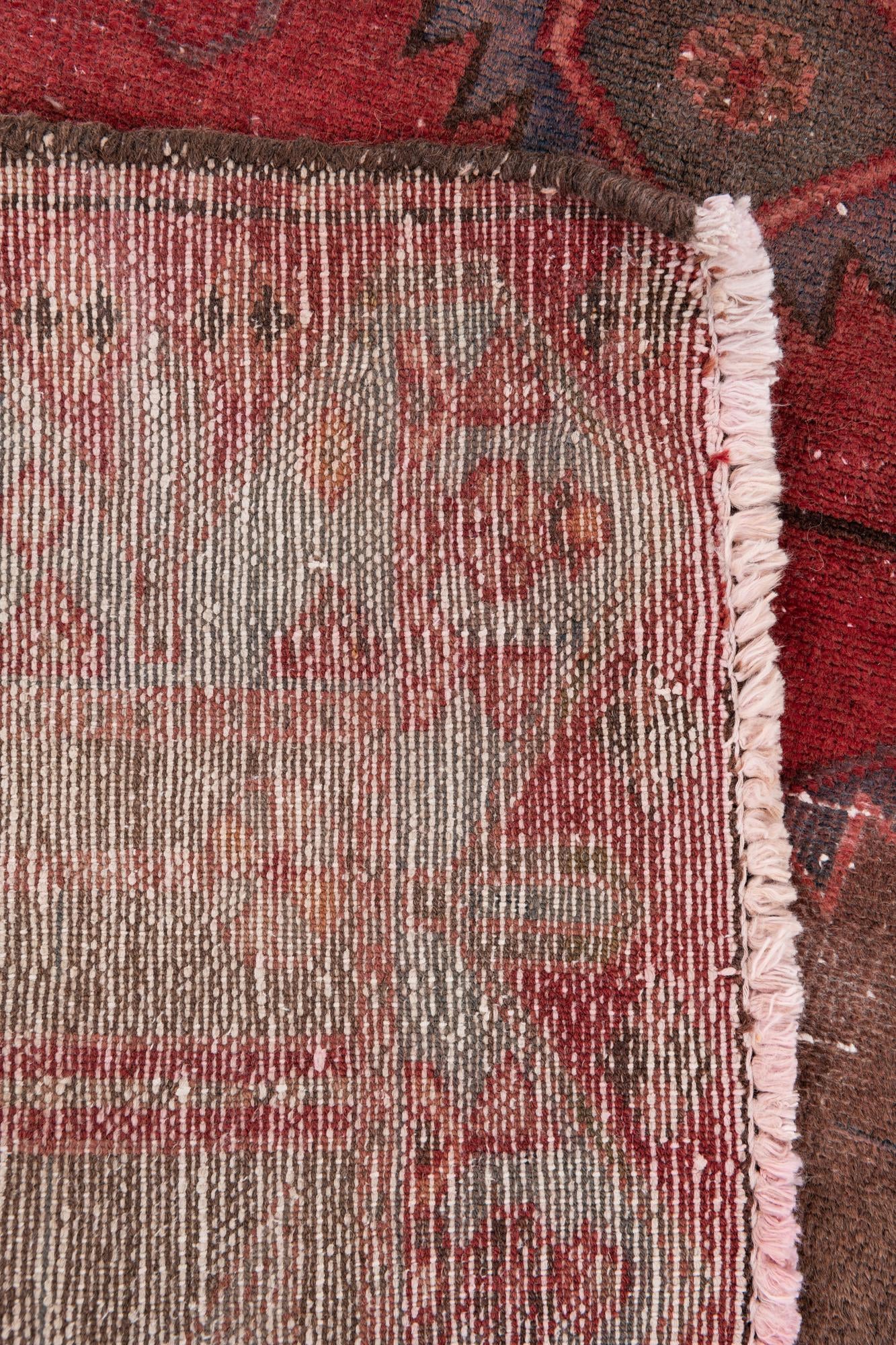 3' 6 x 10' 5 Hand Knotted Ultra Vintage Persian Wool Runner Rug
