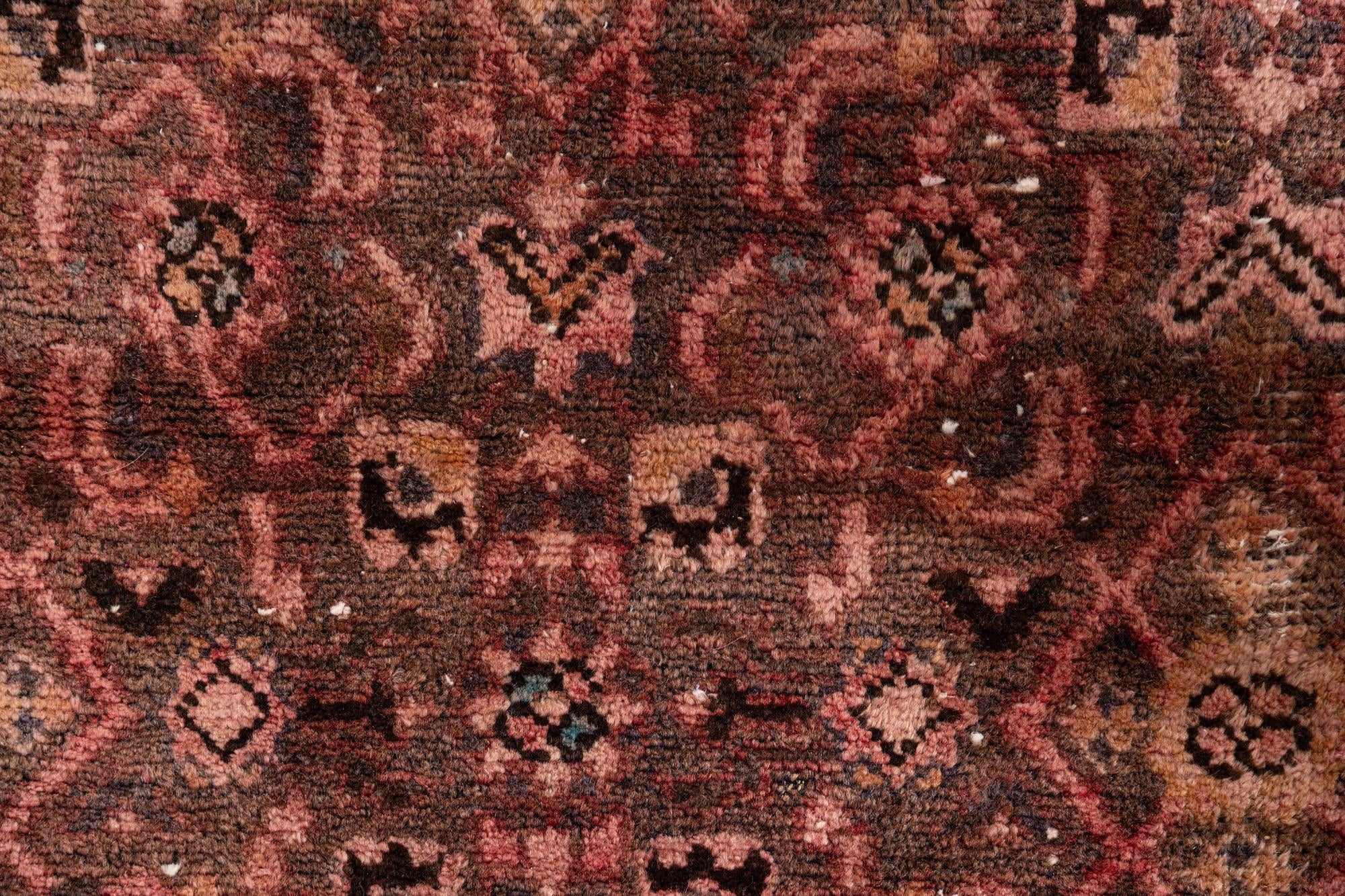 3' 7 x 9' 5 Hand Knotted Ultra Vintage Persian Wool Runner Rug