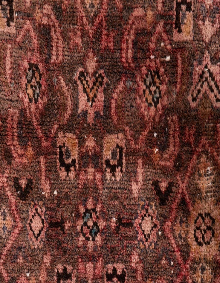 Detail image of 3' 7 x 9' 5  Hand Knotted Ultra Vintage Persian Wool Runner Rug