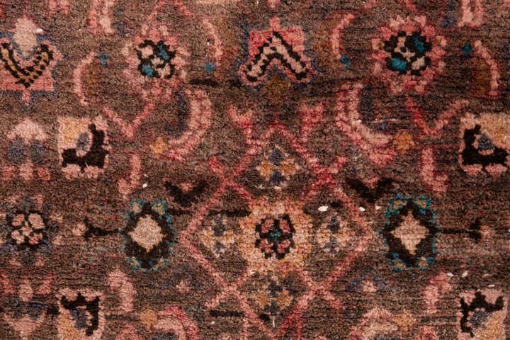 3' 7 x 9' 5 Hand Knotted Ultra Vintage Persian Wool Runner Rug