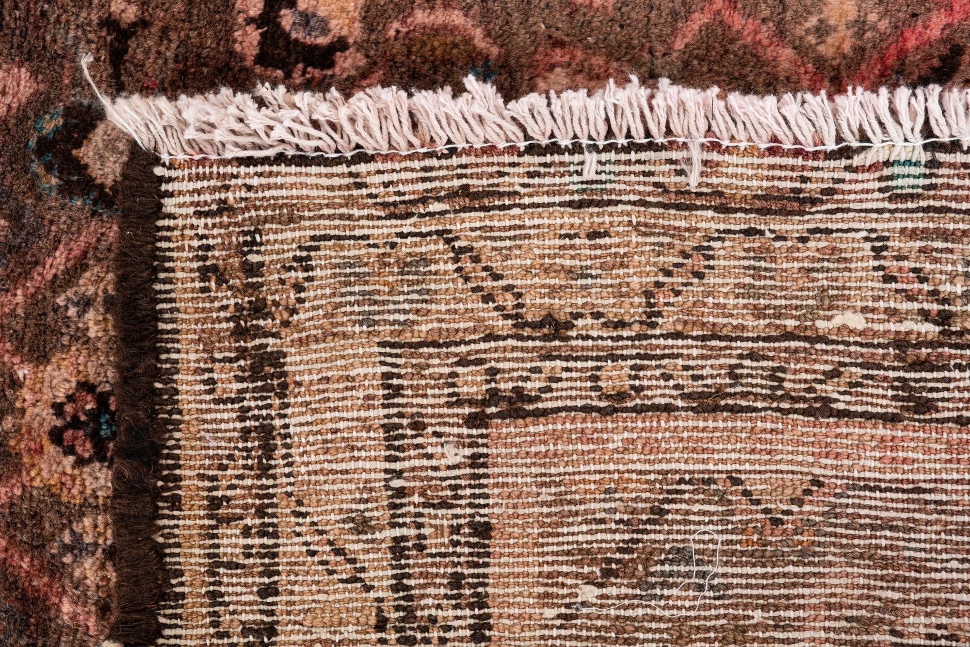3' 7 x 9' 5 Hand Knotted Ultra Vintage Persian Wool Runner Rug