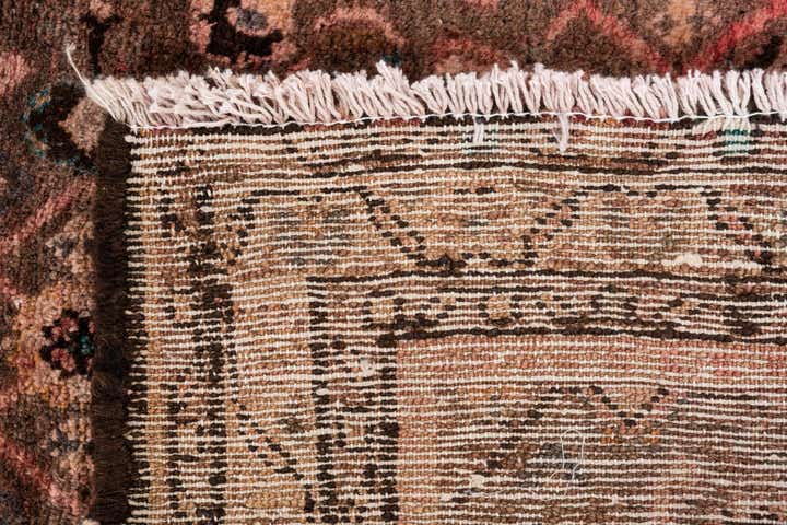 3' 7 x 9' 5 Hand Knotted Ultra Vintage Persian Wool Runner Rug