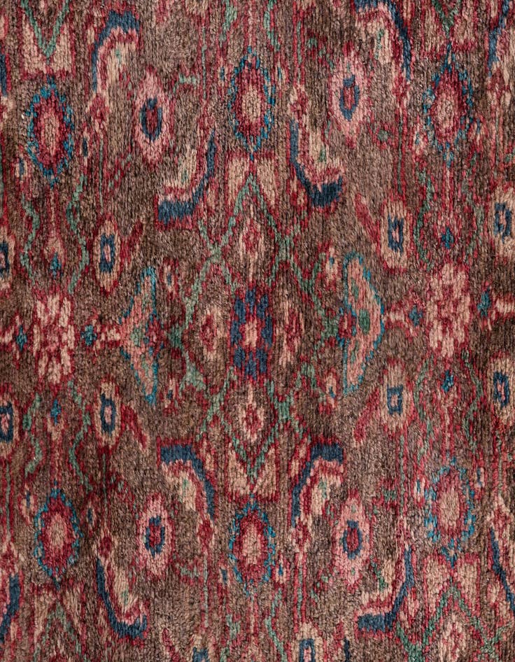 Detail image of 3' 5 x 9' 8  Hand Knotted Ultra Vintage Persian Wool Runner Rug