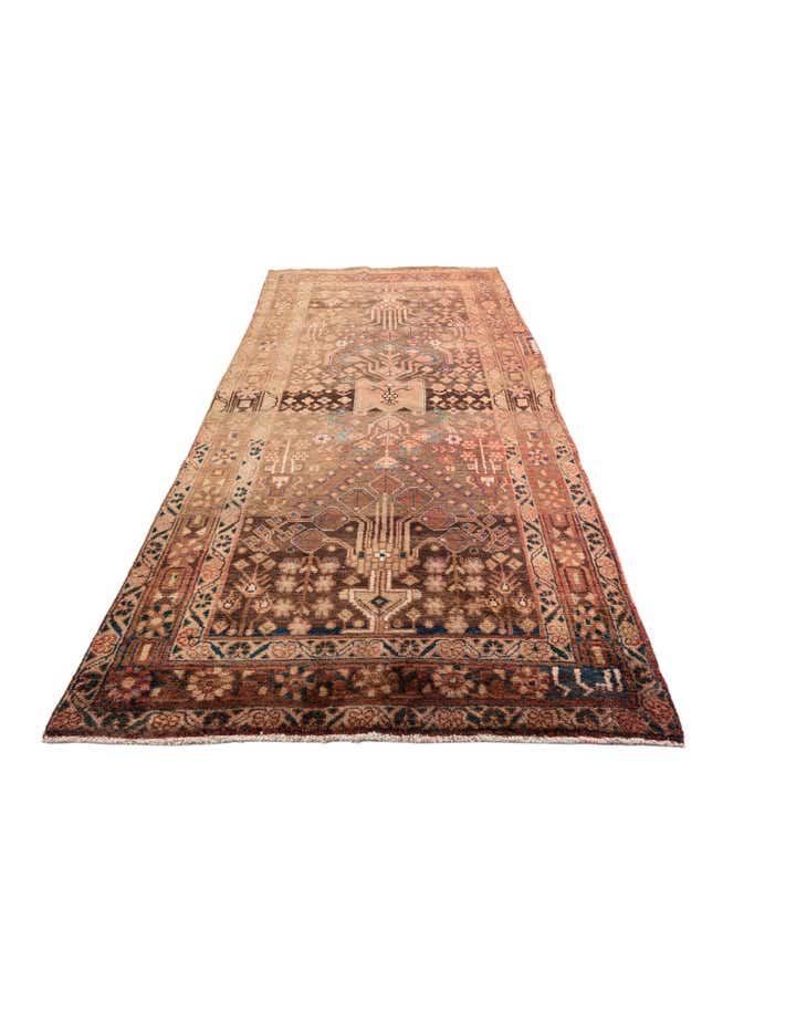 5' x 10' 2 Hand Knotted Ultra Vintage Persian Wool Runner Rug