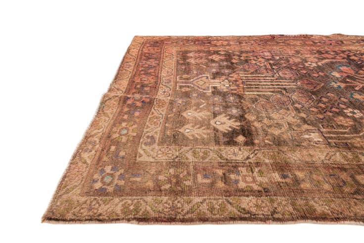 Detail image of 5' x 10' 2 Hand Knotted Ultra Vintage Persian Wool Runner Rug