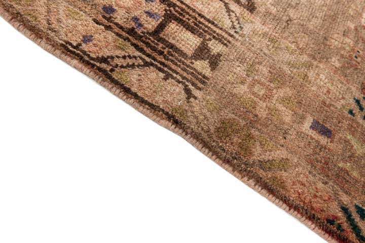 5' x 10' 2 Hand Knotted Ultra Vintage Persian Wool Runner Rug