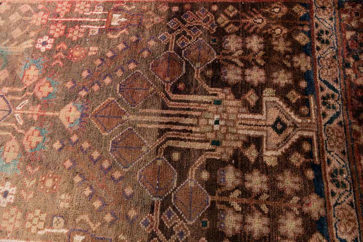 5' x 10' 2 Hand Knotted Ultra Vintage Persian Wool Runner Rug