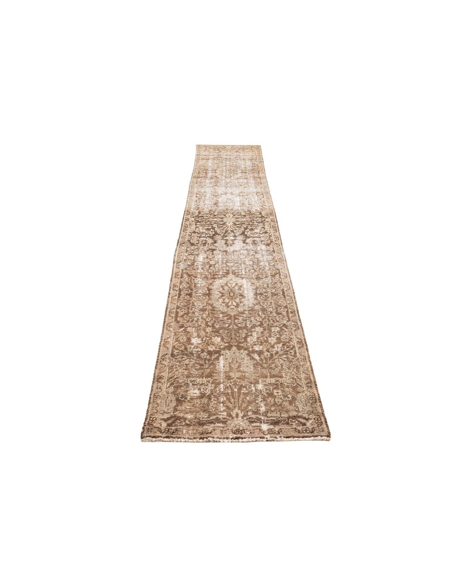 2' 2 x 9' 5 Hand Knotted Ultra Vintage Persian Wool Runner Rug
