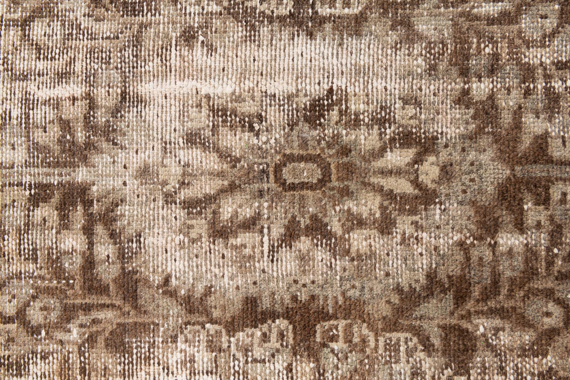 2' 2 x 9' 5 Hand Knotted Ultra Vintage Persian Wool Runner Rug