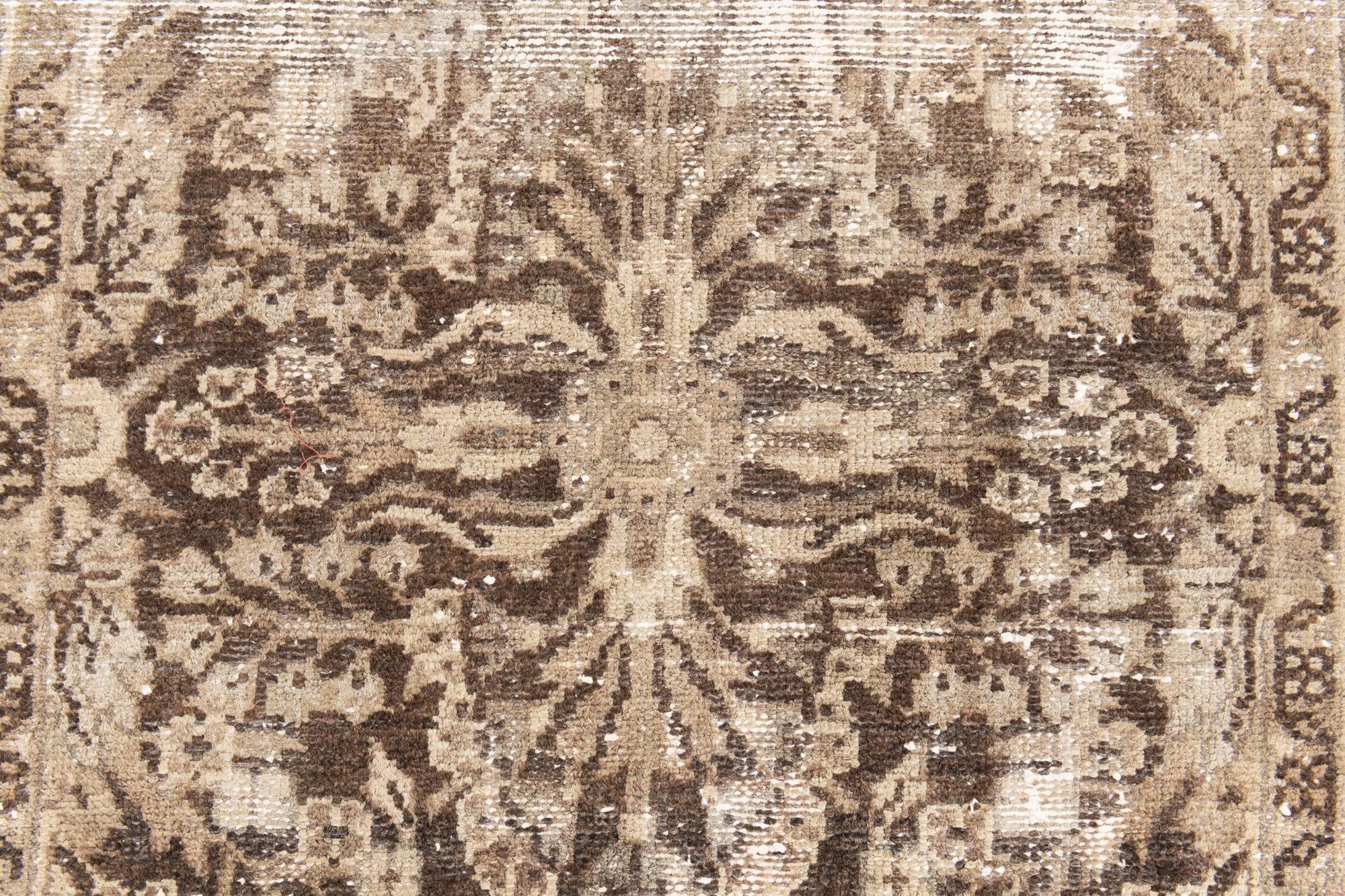 2' 2 x 9' 5 Hand Knotted Ultra Vintage Persian Wool Runner Rug