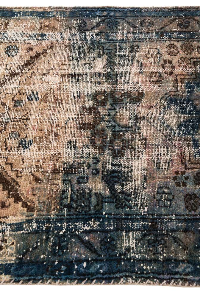 3' 2 x 6' 6 Hand Knotted Ultra Vintage Persian Wool Runner Rug