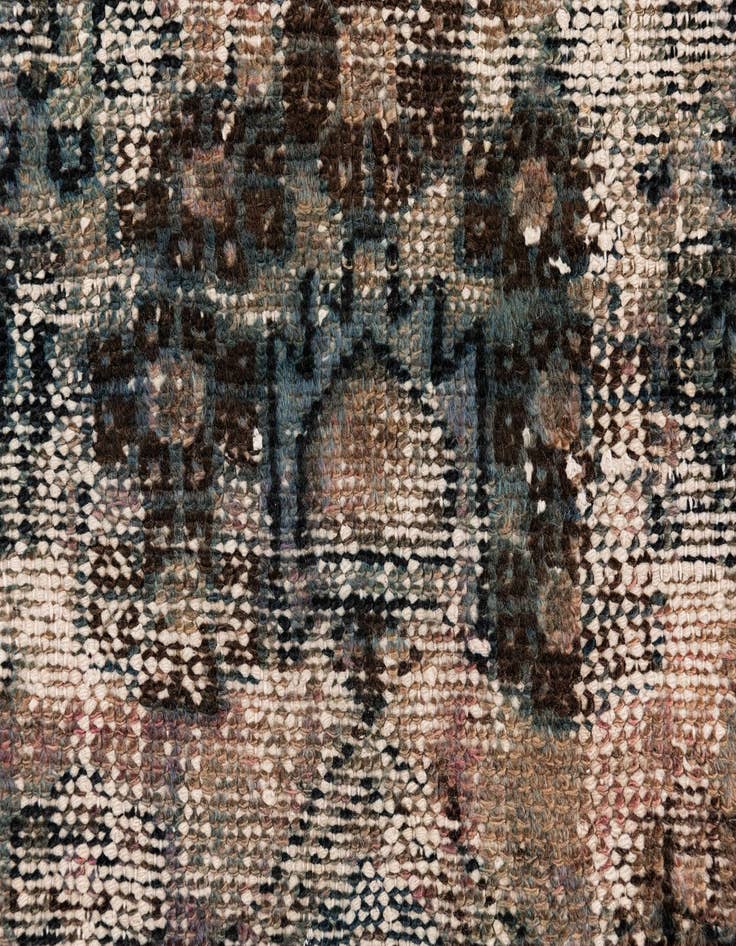 Detail image of 3' 2 x 6' 6  Hand Knotted Ultra Vintage Persian Wool Runner Rug