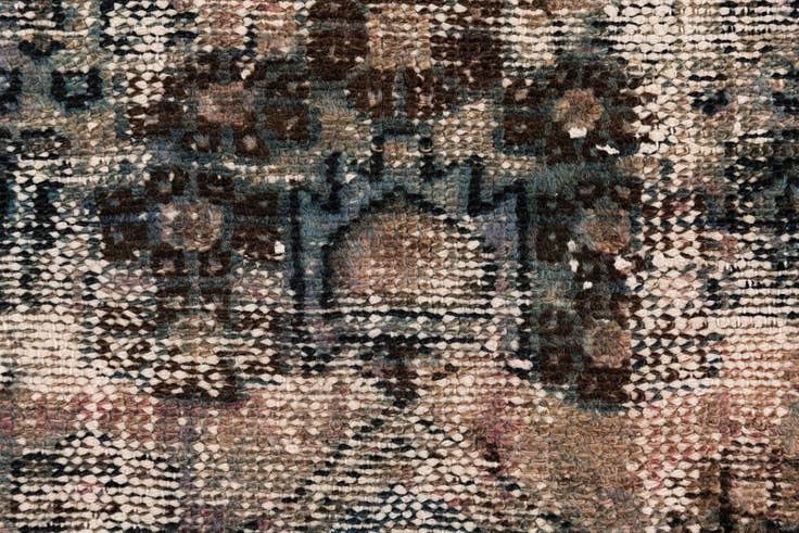 Detail image of 3' 2 x 6' 6 Hand Knotted Ultra Vintage Persian Wool Runner Rug