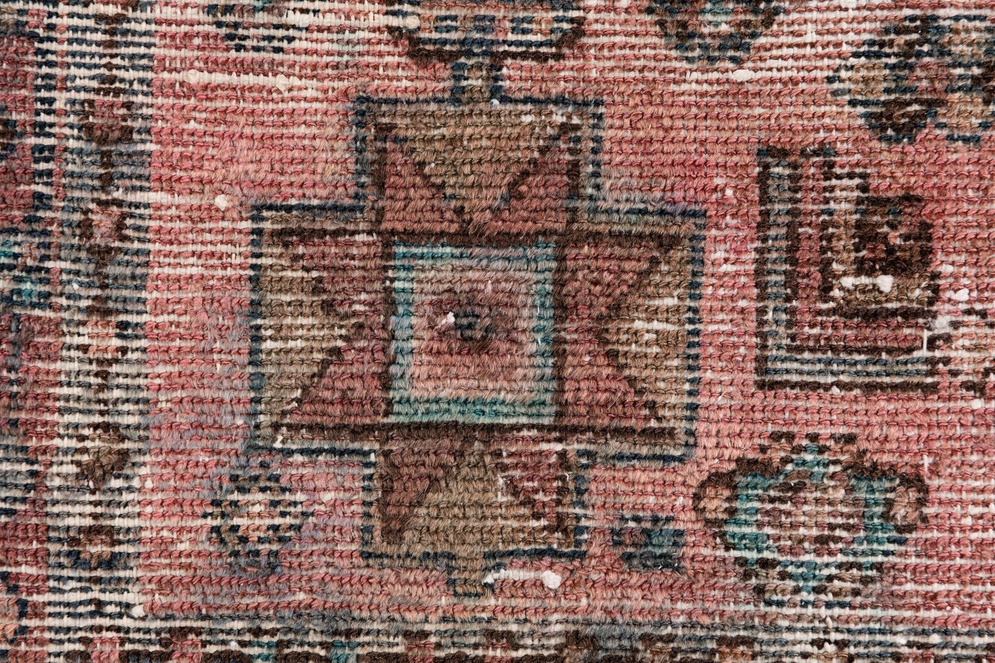 3' 5 x 9' 9 Hand Knotted Ultra Vintage Persian Wool Runner Rug