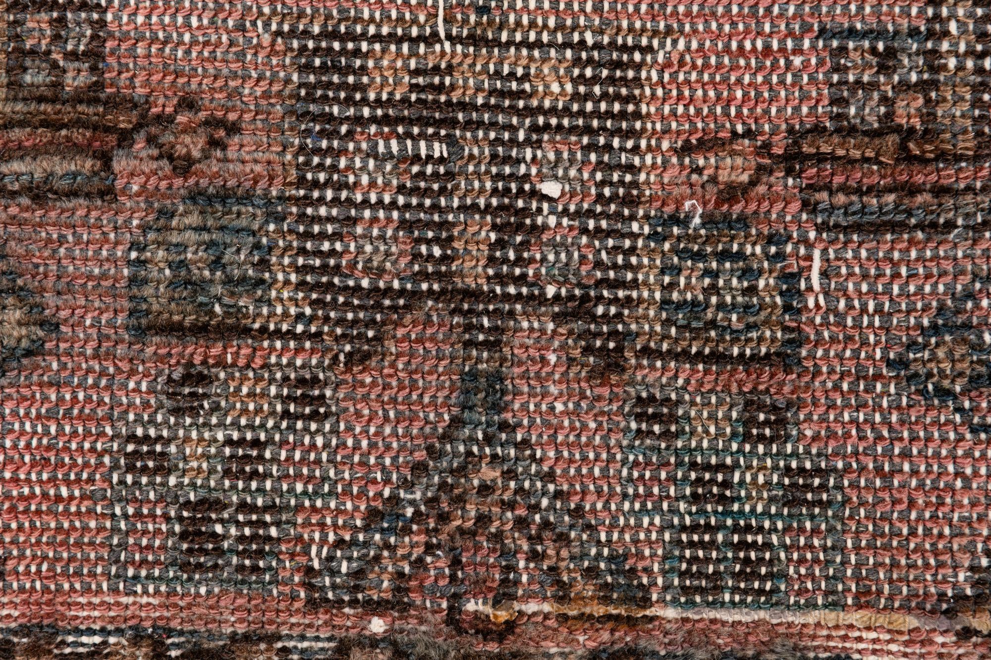 3' 5 x 9' 9 Hand Knotted Ultra Vintage Persian Wool Runner Rug