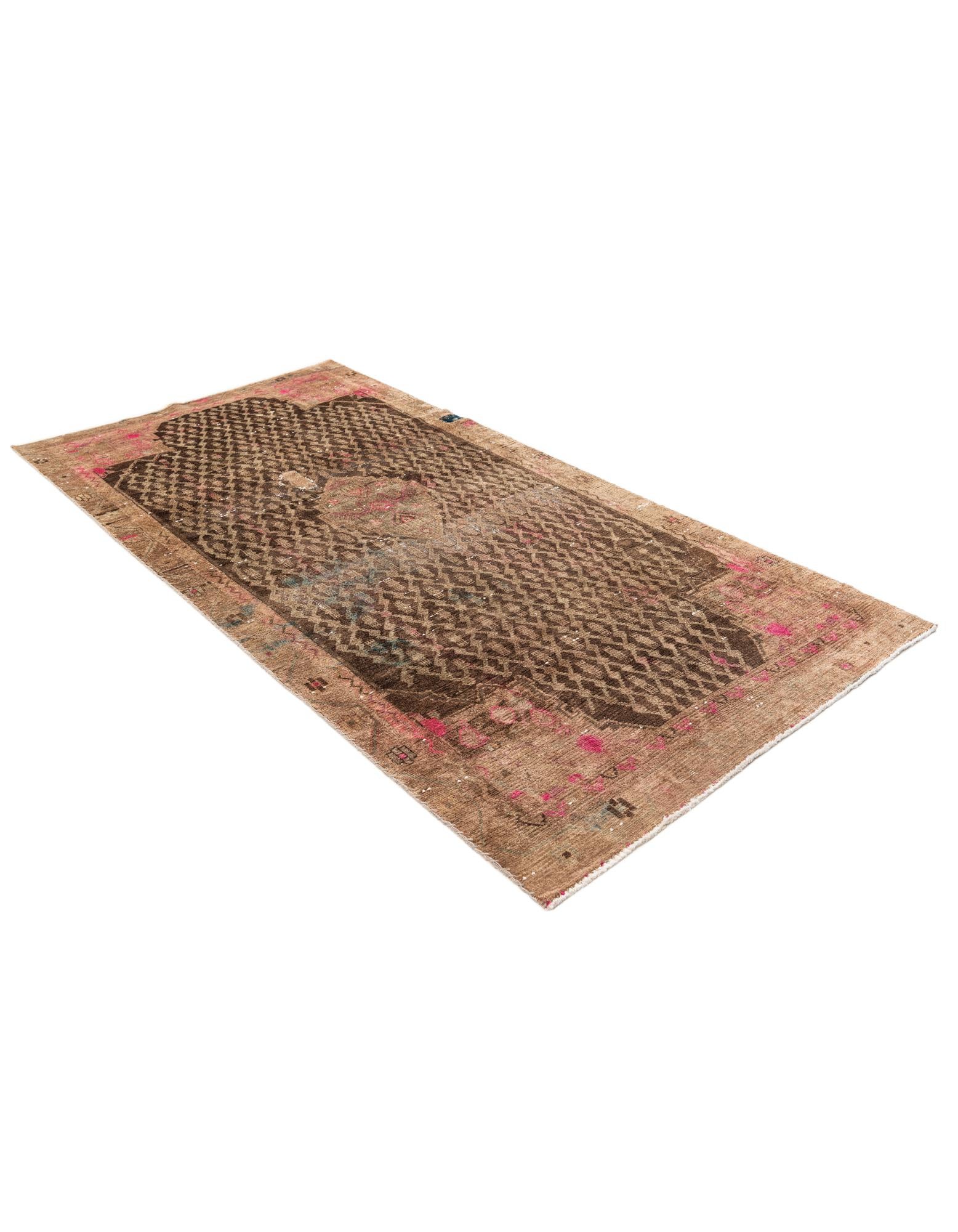 4' 6 x 9' 2 Hand Knotted Ultra Vintage Persian Wool Runner Rug