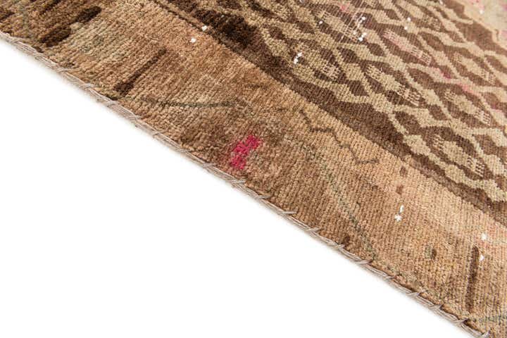 4' 6 x 9' 2 Hand Knotted Ultra Vintage Persian Wool Runner Rug