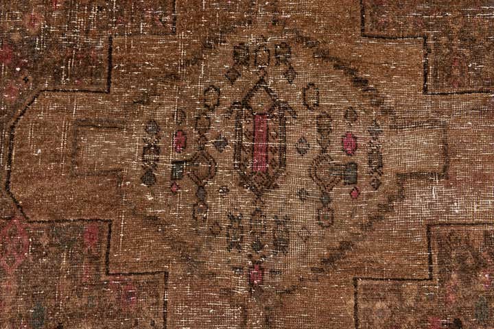 4' x 7' 8 Hand Knotted Ultra Vintage Persian Wool Runner Rug