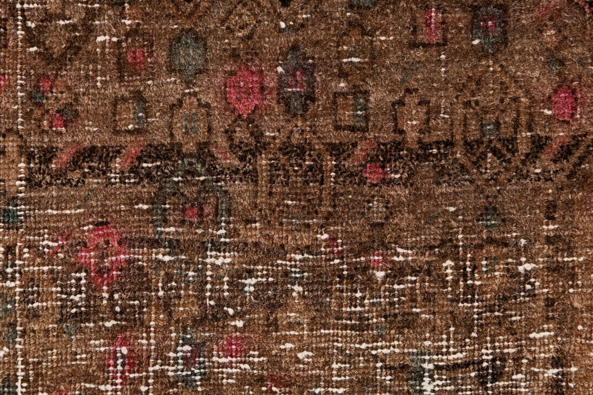 4' x 7' 8 Hand Knotted Ultra Vintage Persian Wool Runner Rug