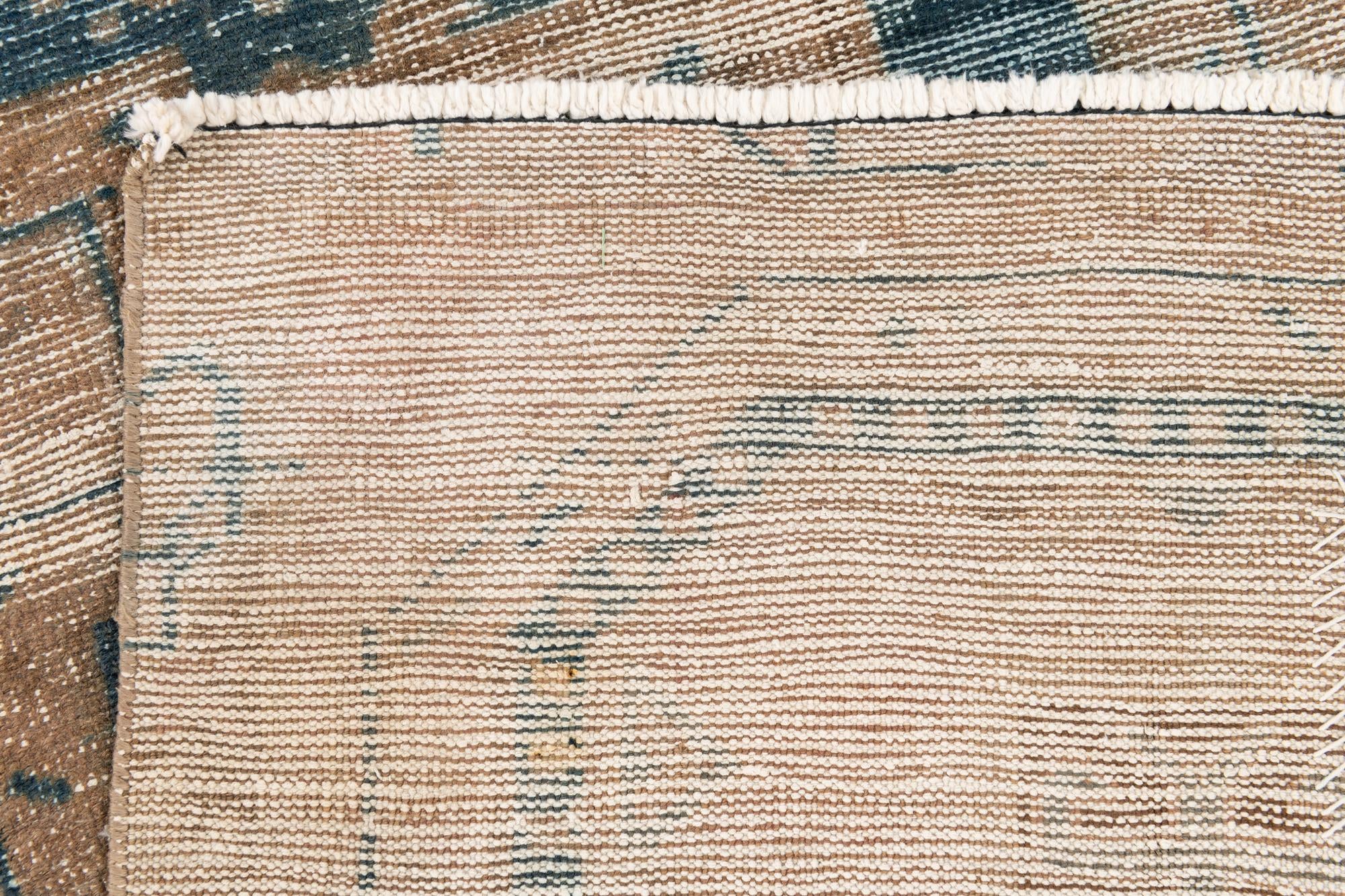 2' 7 x 10' Hand Knotted Ultra Vintage Persian Wool Runner Rug
