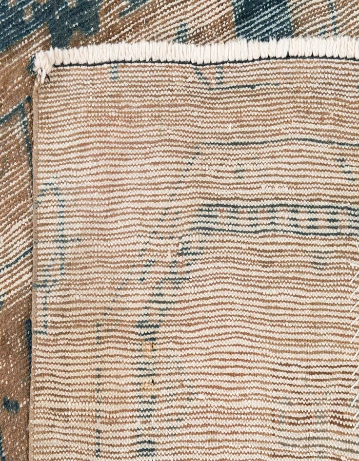 Detail image of 2' 7 x 10'  Hand Knotted Ultra Vintage Persian Wool Runner Rug