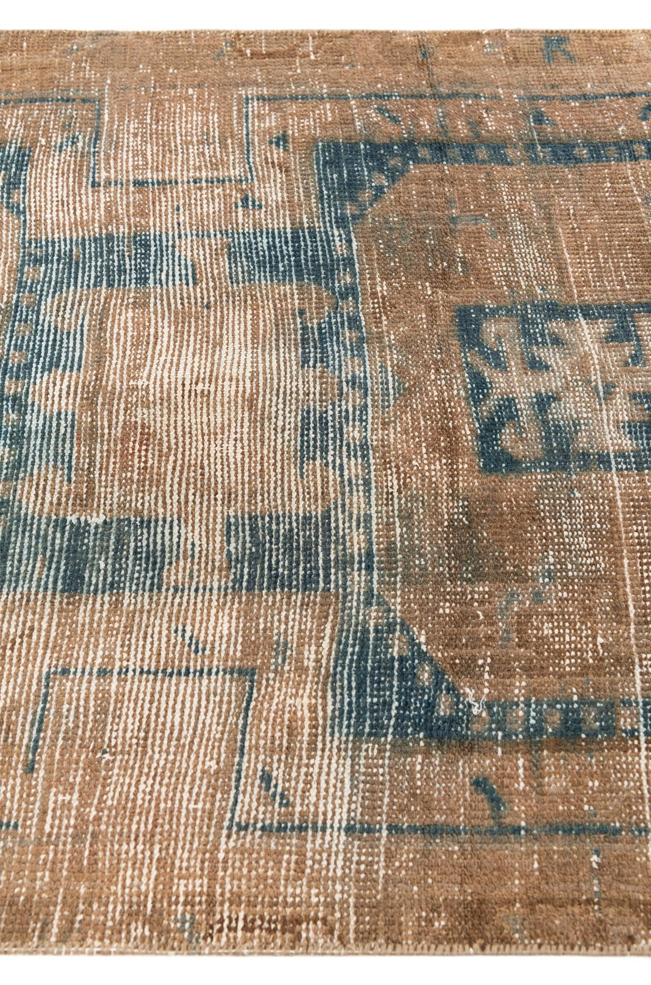 2' 7 x 10' Hand Knotted Ultra Vintage Persian Wool Runner Rug