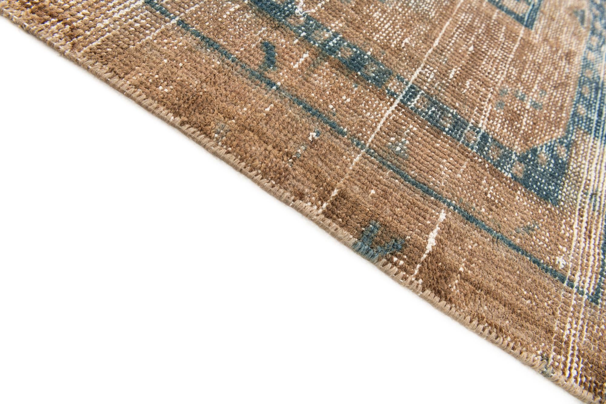 2' 7 x 10' Hand Knotted Ultra Vintage Persian Wool Runner Rug